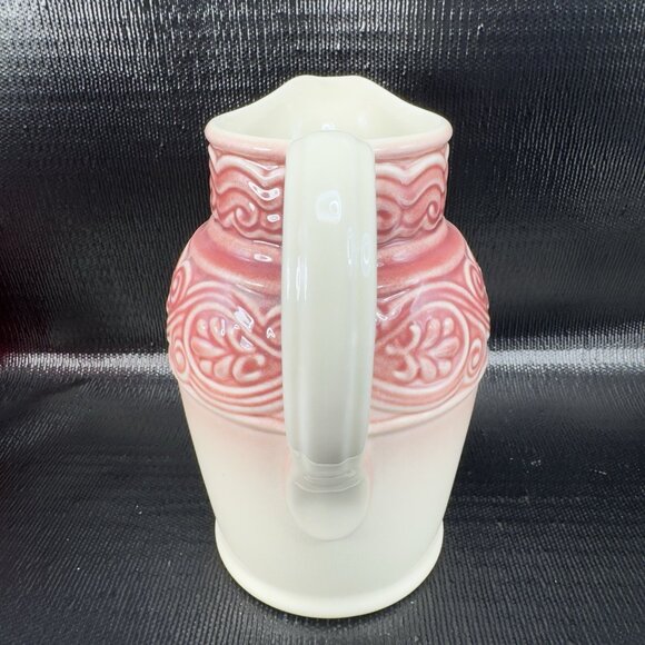 Longaberger Pottery American Craft Paprika 40 Oz Pitcher Jug Stoneware Carafe - Picture 10 of 10